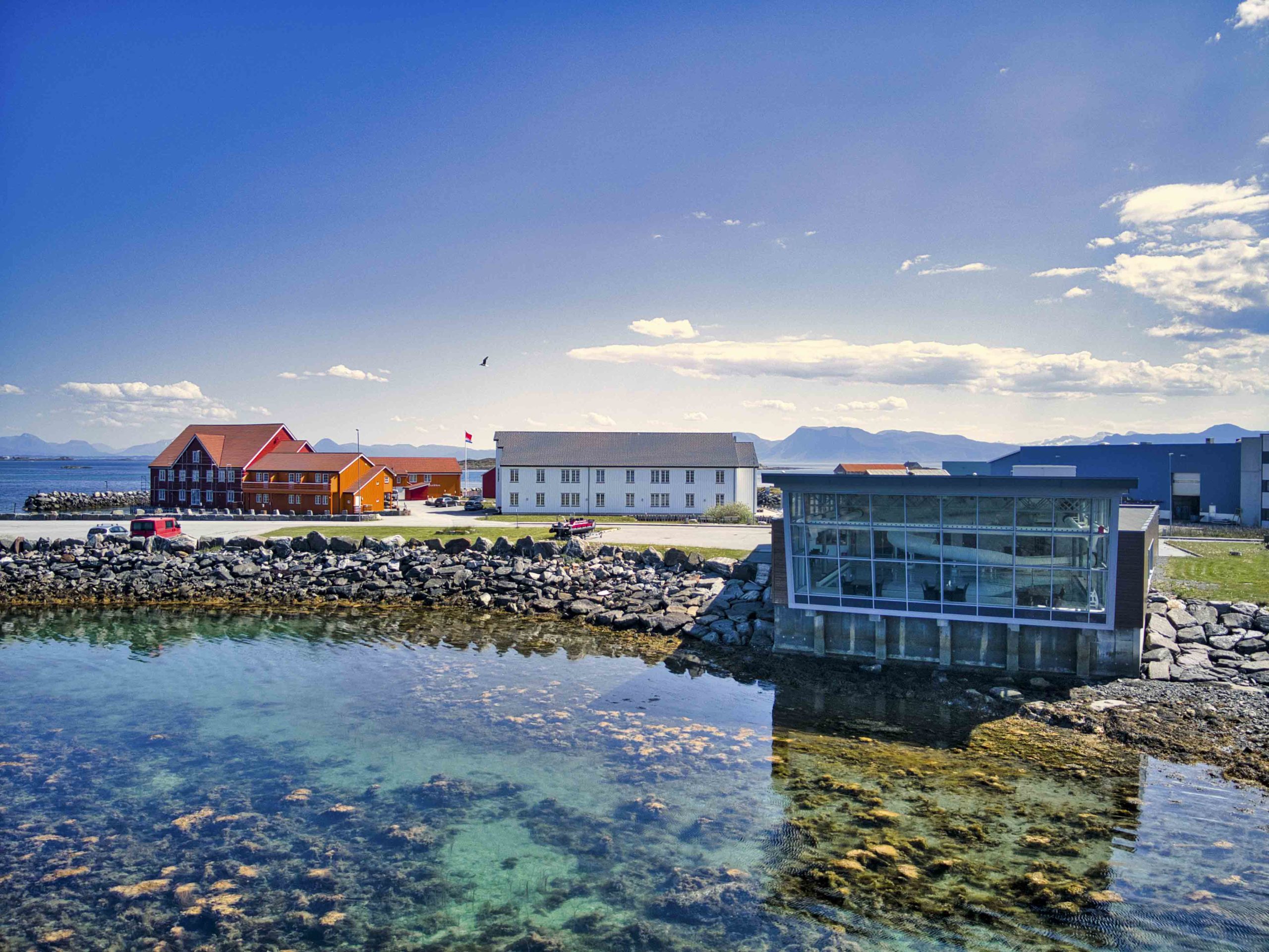 Oversiktsbilde med bad- og velværet "Håp i Havet"