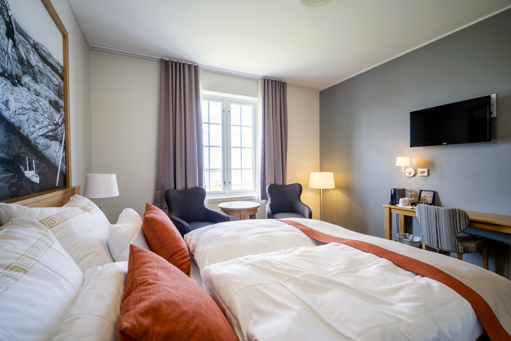 Hotellrom på Finnøy Bryggehotell
